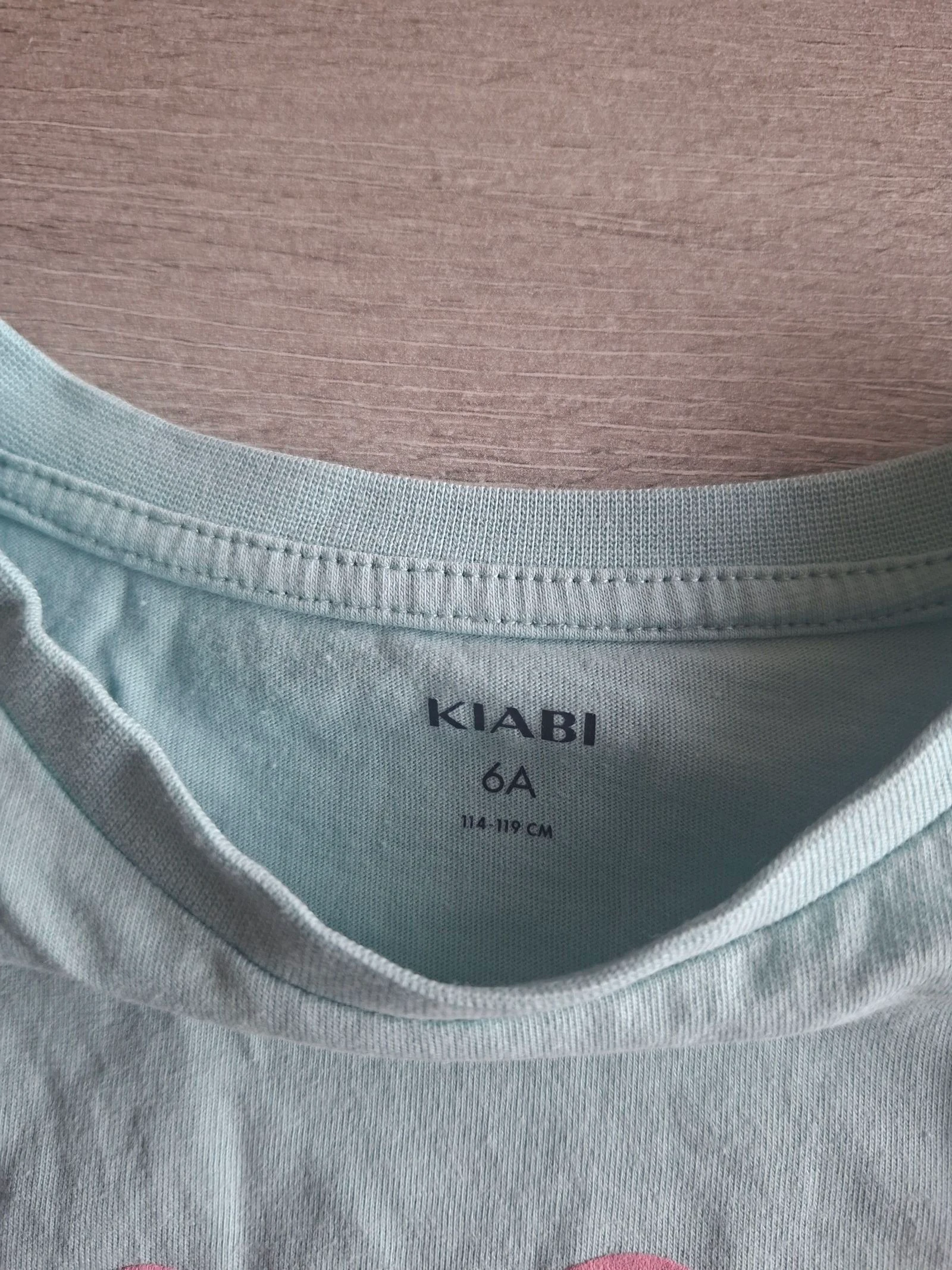 🌷F3-22🌷T-shirt menina KIABI "BEACHS" – 6 anos (114/119 cm) – Estilo verão & moderno🌷 – photo 3